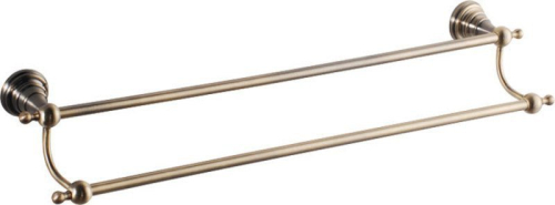 Sapho DIAMOND dvojitý držák ručníků 600x130mm, bronz 1318-11