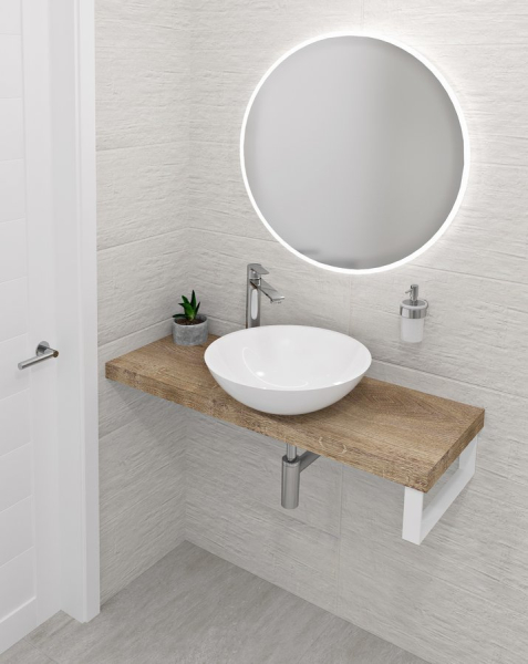 Sapho AVICE deska pod umyvadlo 60x36cm, tl.5cm, dub Rover AV0664