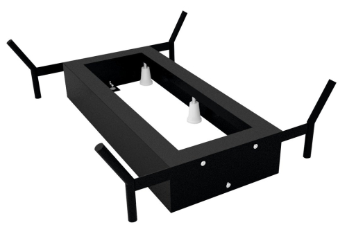 Polysan REDUTA konstrukce pro vanu 150x75cm, černá mat 72830B