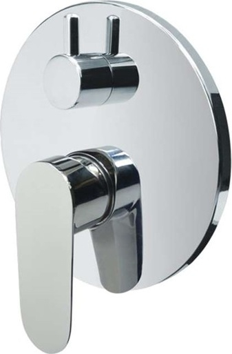 Mereo Sprchová sada s  podomítkovou  baterií - 3-cestná - kulatý kryt CB60157B1