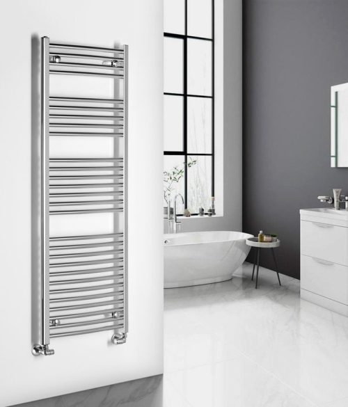 Aqualine ALYA otopné těleso oblé 500x1420mm, chrom LLC203