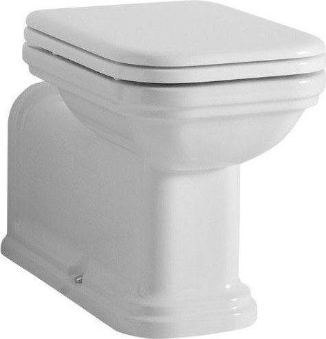 Kerasan WALDORF WC mísa stojící, 37x65cm, spodní/zadní odpad, bílá 411601