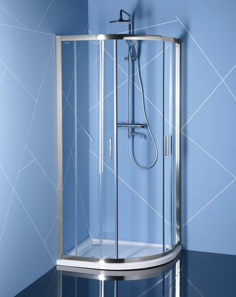 Polysan EASY čtvrtkruhová sprchová zástěna 1200x800mm, L/R, čiré sklo EL2315
