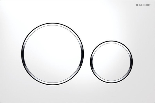 Geberit GEBERIT SIGMA20 ovládací tlačítko, bílá lesk/chrom 115.882.KJ.1