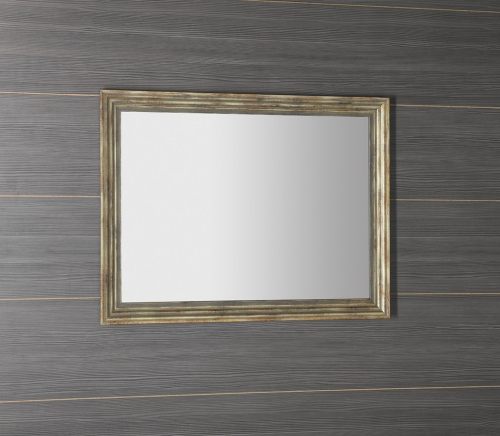 Sapho DEGAS zrcadlo v dřevěném rámu 71, 6x91, 6cm, černá/starobronz NL730