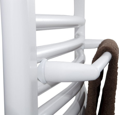 Aqualine Sušák ručníků na otopná tělesa 33cm oblý, bílá IDO-40