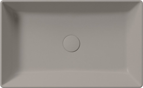 GSI KUBE X keramické umyvadlo na desku, 60x37cm, tortora mat 945305