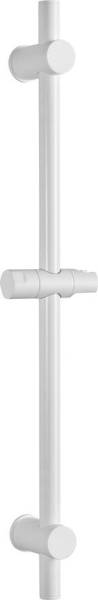 Sapho Sprchová tyč, posuvný držák, kulatá, 700mm, bílá mat SC014