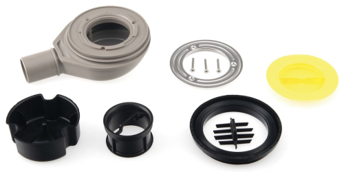 Polysan FLEXIA vaničkový sifon, průměr 90mm, DN40, krytka nerez mat 17731