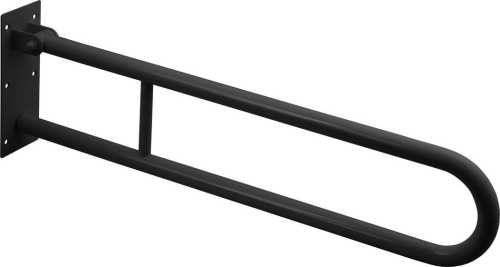 Sapho HANDICAP madlo sklopné 600mm, černá mat XH516B