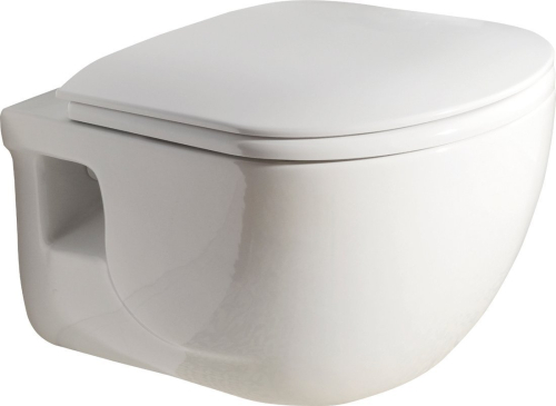 Sapho BRILLA CLEANWASH závěsná WC mísa s bidetovou sprškou, Rimless, 36, 5x53cm, bílá 100612