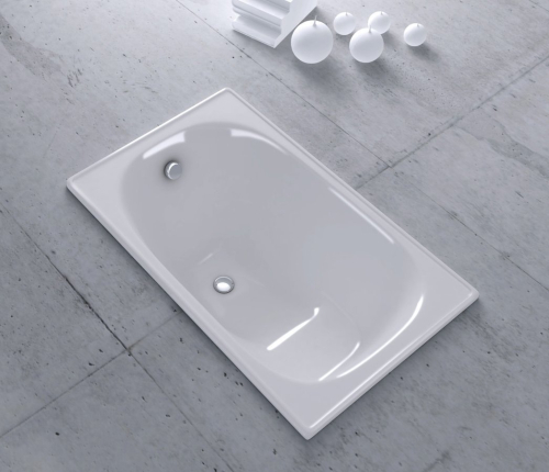 SMAVIT Sedací smaltovaná vana 105x70cm, bílá V105X70
